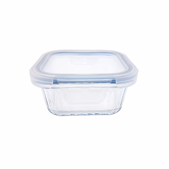 Contenitore per contenitori in vetro borosilicato di qualità da 4 once con coperchio in bambù, per spezie da cucina e da bancone, organizer per erbe